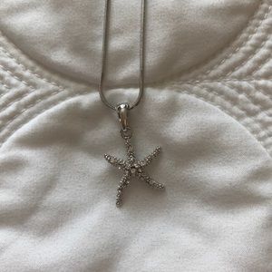 Sterling silver starfish pendant